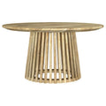 Home & Sleep Outlet - Touhy Round Solid Wood Cocktail Coffee Table Natural Mango