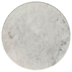Home & Sleep Outlet - Hermas 3-piece Round Marble Coffee and End Table Set White
