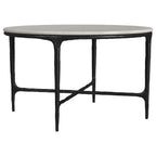 Home & Sleep Outlet - Hermas 3-piece Round Marble Coffee and End Table Set White