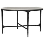 Home & Sleep Outlet - Hermas 3-piece Round Marble Coffee and End Table Set White