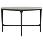 Home & Sleep Outlet - Hermas 3-piece Round Marble Coffee and End Table Set White