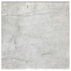 Home & Sleep Outlet - Ebby Square Genuine Marble Top Metal End Table White