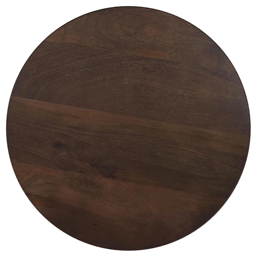 Home & Sleep Outlet - Cayenne Solid Mango Wood Accent Side End Table Walnut