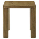 Castlewood Engineered Wood Accent Side End Table Brown Oak