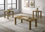 Home & Sleep Outlet - Castlewood 3-piece Cocktail Coffee Table Set Brown Oak