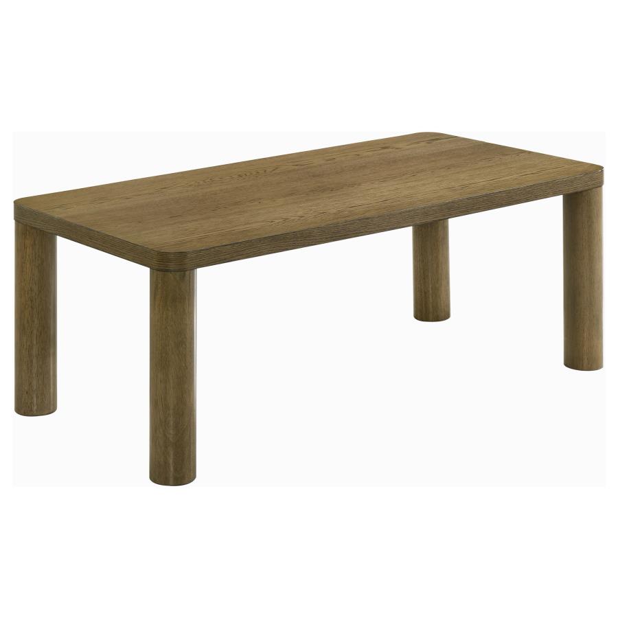 Home & Sleep Outlet - Castlewood Engineered Wood Cocktail Coffee Table Brown Oak