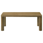 Home & Sleep Outlet - Castlewood Engineered Wood Cocktail Coffee Table Brown Oak