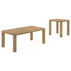 Home & Sleep Outlet - Castlewood 2-piece Cocktail Coffee Table Set Light Oak