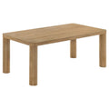 Home & Sleep Outlet - Castlewood Engineered Wood Cocktail Coffee Table Light Oak
