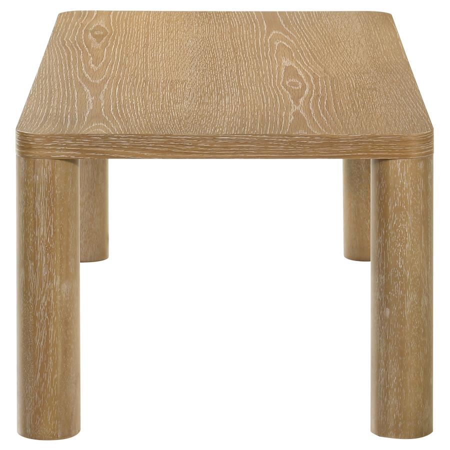 Home & Sleep Outlet - Castlewood Engineered Wood Cocktail Coffee Table Light Oak