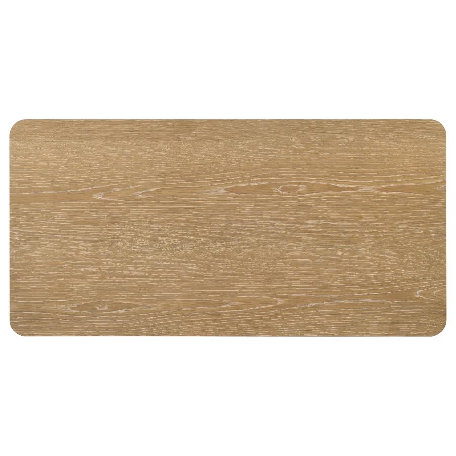 Home & Sleep Outlet - Castlewood Engineered Wood Cocktail Coffee Table Light Oak