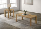 Home & Sleep Outlet - Castlewood Engineered Wood Cocktail Coffee Table Light Oak