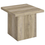 Home & Sleep Outlet - Devar Square Engineered Wood End Table Distressed Pine
