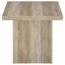 Devar Square Engineered Wood End Table Distressed Pine