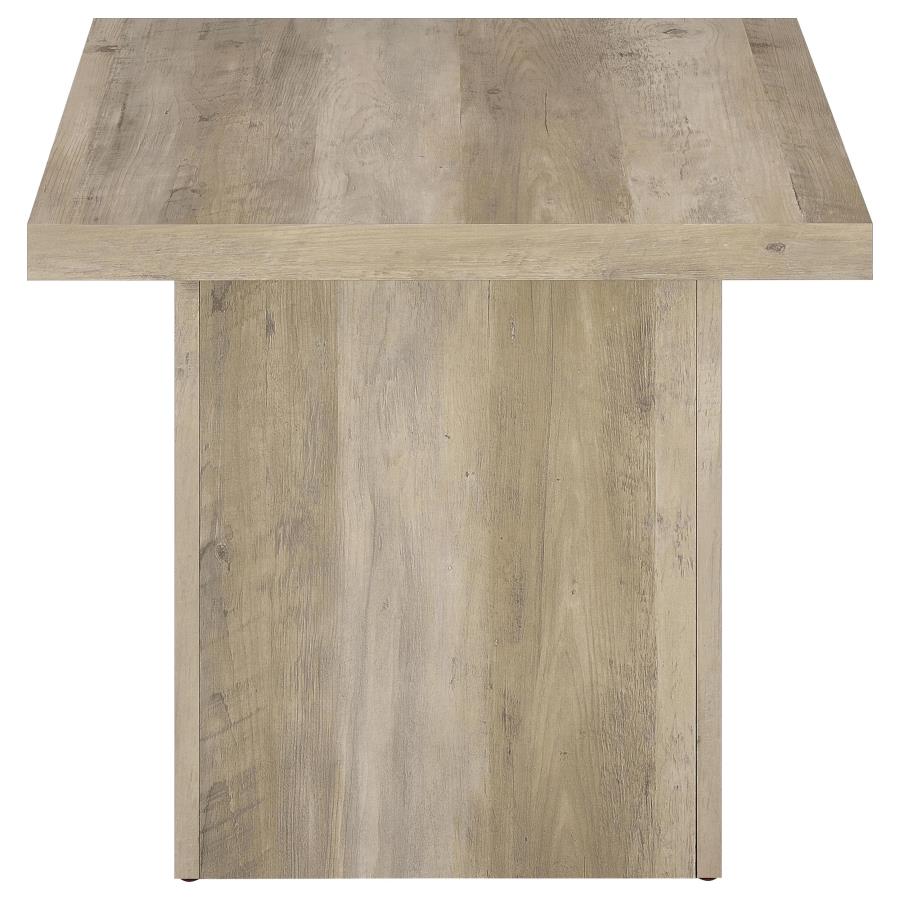 Home & Sleep Outlet - Devar Square Engineered Wood End Table Distressed Pine