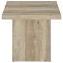 Devar 2-piece Square Coffee End Table Set Distressed Pine