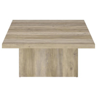 Devar 2-piece Square Coffee End Table Set Distressed Pine