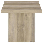 Home & Sleep Outlet - Devar 3-piece Square Coffee End Table Set Distressed Pine