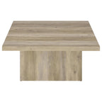 Home & Sleep Outlet - Devar 3-piece Square Coffee End Table Set Distressed Pine