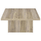 Home & Sleep Outlet - Devar 3-piece Square Coffee End Table Set Distressed Pine