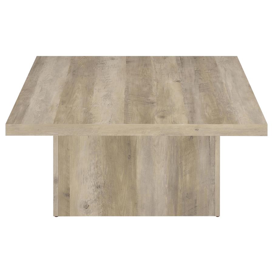 Home & Sleep Outlet - Devar 3-piece Square Coffee End Table Set Distressed Pine