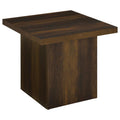 Home & Sleep Outlet - Devar Square Engineered Wood Side End Table Dark Pine