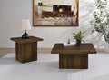 Home & Sleep Outlet - Devar 2-piece Square Coffee and End Table Set Dark Pine