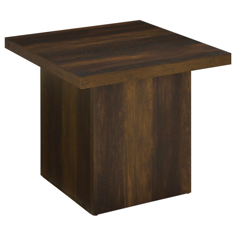 Home & Sleep Outlet - Devar 2-piece Square Coffee and End Table Set Dark Pine