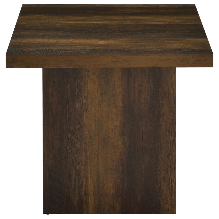 Home & Sleep Outlet - Devar 2-piece Square Coffee and End Table Set Dark Pine