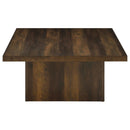 Devar 2-piece Square Coffee and End Table Set Dark Pine