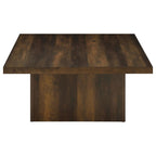 Home & Sleep Outlet - Devar Square Engineered Wood Cocktail Coffee Table Dark Pine