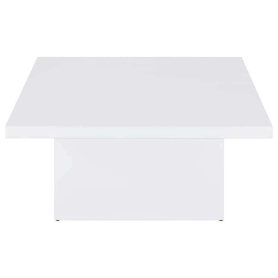 Home & Sleep Outlet - Devar 2-piece Square Coffee End Table Set White High Gloss