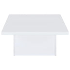 Home & Sleep Outlet - Devar 2-piece Square Coffee End Table Set White High Gloss