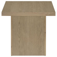 Devar Square Engineered Wood Side End Table Latte