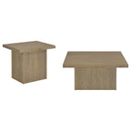 Home & Sleep Outlet - Devar 2-piece Square Cocktail Coffee End Table Set Latte