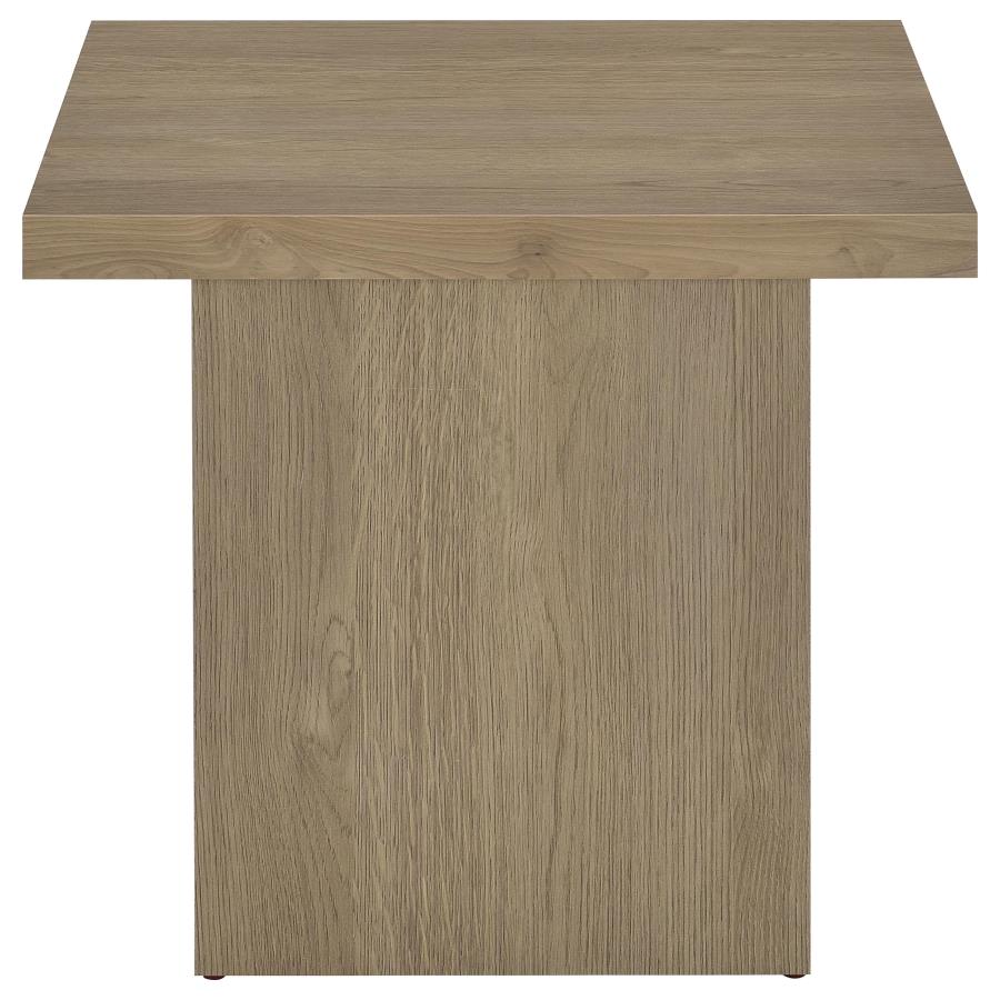 Home & Sleep Outlet - Devar 2-piece Square Cocktail Coffee End Table Set Latte