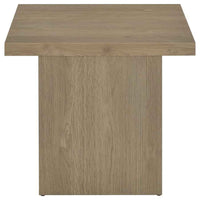 Devar 2-piece Square Cocktail Coffee End Table Set Latte