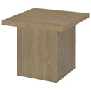 Devar 2-piece Square Cocktail Coffee End Table Set Latte