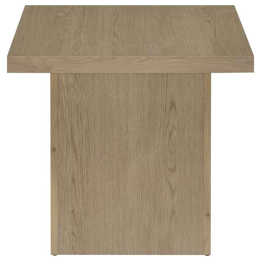 Devar 2-piece Square Cocktail Coffee End Table Set Latte
