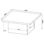 Home & Sleep Outlet - Devar 2-piece Square Cocktail Coffee End Table Set Latte