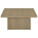 Devar 3-piece Square Cocktail Coffee End Table Set Latte