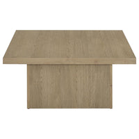 Devar 3-piece Square Cocktail Coffee End Table Set Latte