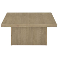 Devar 3-piece Square Cocktail Coffee End Table Set Latte