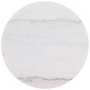 Jason 2-piece Round White Marble Coffee Table Set Greige