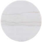 Home & Sleep Outlet - Jason 3-piece Round White Marble Coffee Table Set Greige
