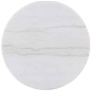 Jason Round White Marble Top Coffee Table Greige