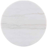 Jason Round White Marble Top Coffee Table Greige