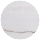 Jason 2-piece Round White Marble Coffee Table Set Honey Brown
