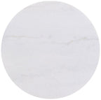 Home & Sleep Outlet - Jason 2-piece Round White Marble Coffee Table Set Honey Brown