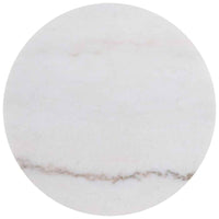 Jason 3-piece Round White Marble Coffee Table Set Honey Brown